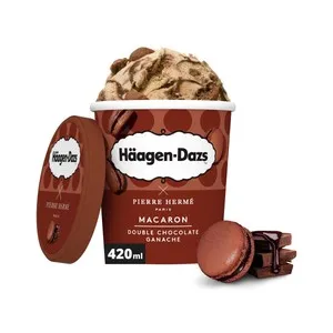 HÄAGEN-DAZS Helado de macaron doble chocolate420 ml.