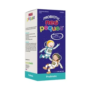 NEO PEQUES Complemento alimenticio a base de probióticos, sabor tutti-frutti 8 x 10 ml.