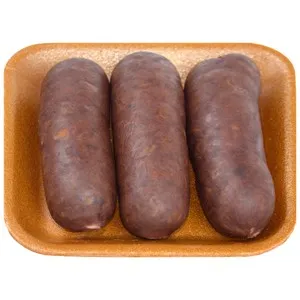 Bandeja de morcillas negras de cebolla, elaboradas sin gluten EMCESA 3 uds.