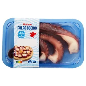 AUCHAN Patas de pulpo cocidas 250 g. Producto Alcampo
