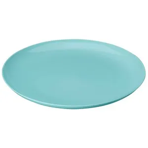 Plato de postre redondo de polipropileno color verde, 21cm., ACTUEL.
