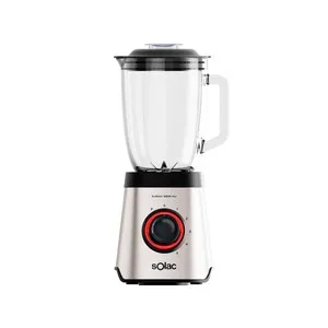 Batidora de vaso SOLAC Pro Mixter 2000, 2000W, 5 velocidades + Pulse, jarra de cristal 1,75L. Pica hielo.