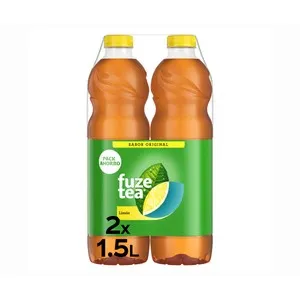 FUZE TEA Bebida té al limón original pack 2 de 1,5 l.