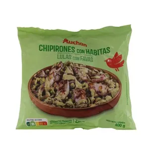 AUCHAN Habitas con chipirones