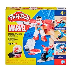 Play-Doh Marvel Set de Juego Moto Cortadora del Capitán América +4 Años HASBRO