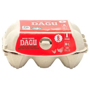 DAGU Huevos de gallinas sueltas en el gallinero clase M-L y cat. A 6 uds.
