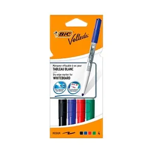Blister 4+1 velleda medium surtido BIC