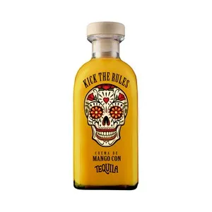 KICK THE RULES Crema de mango con tequila KICK THE RULES botella 70 cl.