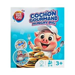 Juego de mesa El Cerdito Comilón, de 2 a 4 Jugadores +3 Años ONE, TWO FUN