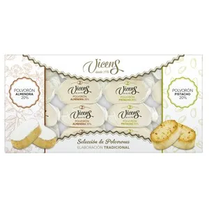 VICENS Polvorón de almendra y pistacho 480 gr.