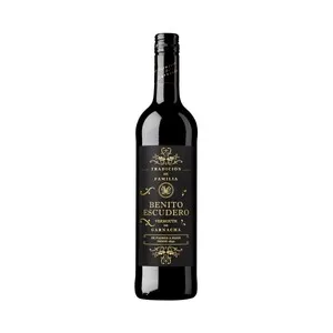 BENITO ESCUDERO Vermut rojo, elaborado con uvas de la variedad Garnacha botella de 75 cl.