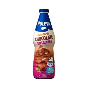 PULEVA Batido con sabor a chocolate, sin lactosa y elaborado con un 90% de leche PULEVA 1 l.