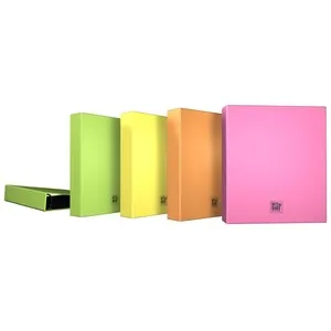Carpeta de anillas A4, surtido de colores pastel fluorescente, B&B.