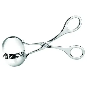 Pinza de acero inoxidable especial para hacer albóndigas, 4,4 centímetros de diámetro IBILI.