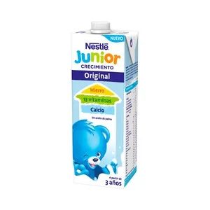 NESTLÉ Leche (3) de crecimiento líquida, a partir de 3 años NESTLÉ Junior original 1 l.