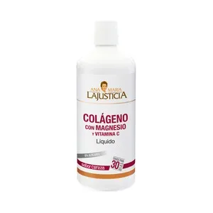 ANA MARIA LAJUSTICIA Complemento alimenticio a base de colágeno líquido, magnesio y vitamina C, con sabor a cereza ANA MARIA LAJUSTICIA 1 l.