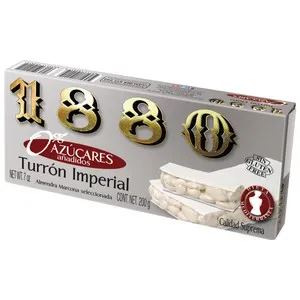 1880 Turrón imperial sin azúcares añadidos 200 g.