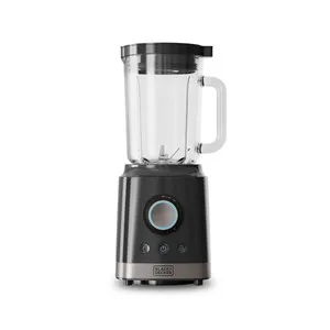 Batidora de vaso BLACK+DECKER BXJB2000E , 2000W, 6 cuchillas, jarra de cristal 1,8l, Pica hielo.