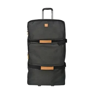 Trolley con doble compartimento gris 75 cm, Globe Trotters AIRPORT ALCAMPO.