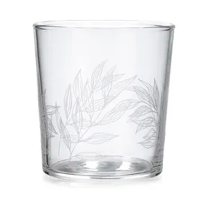 Vaso de forma alta 0,36 litros con diseño Primavera ramas LUMINARC.