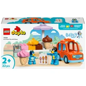 LEGO Duplo 10458, Excursión A La Heladería Con Bluey, 22 pcs +2 años