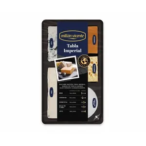 MILLÁN VICENTE Tabla de quesos Brie, Cheddar, Emmental, Cabra y Azul 250 gr.