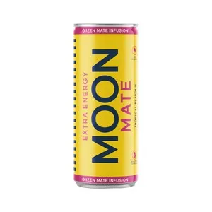 MOON Mate extra energy Bebida energética bio sabor tropical, 250 ml.