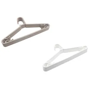 Set de 8 perchas de plástico con barra, colores surtidos, SNC