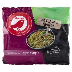 AUCHAN Salteado de Quinoa ultracongelado 450 g. Producto Alcampo