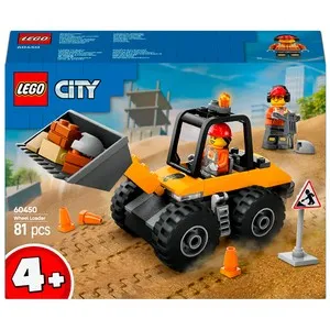 LEGO City 60450, Cargadora con Ruedas Amarilla Set, vehículo, 81 pcs +4 Años