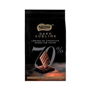 NESTLÉ Láminas de chocolate negro sublime 70 % 150 g.