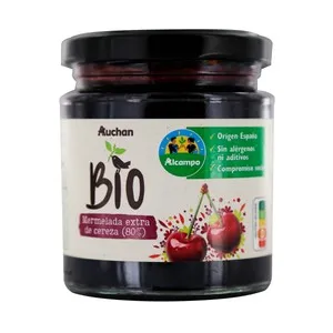 ALCAMPO CULTIVAMOS LO BUENO ECOLÓGICO Mermelada extra de cereza ecológica 250 g.