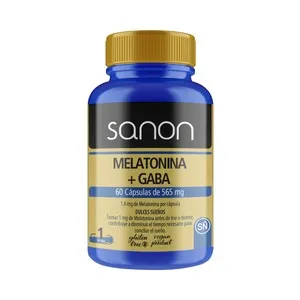 SANON Melatonina y Gaba (Complemento alimenticio) 60 cápsulas.