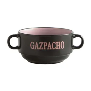 Bol para gazpacho modelo Rustik, con capacidad de 45 centilitros y fabricado en cerámica gres QUID.