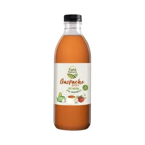 CAÑA NATURE Gazpacho fresco tradicional andaluz, 100% natural, elaborado sin gluen y sin conservantes CAÑA NATURE 1 l.