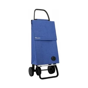 Carro de compra con chasis de aluminio con bolsa y bolsillo, capacidad de 44 litros, 4 ruedas, ROLSER Paris.