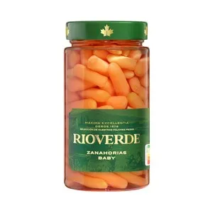 RIOVERDE Zanahorias baby aliñadas frasco de 200 g.