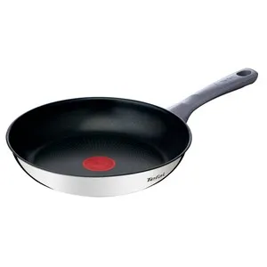 Sartén de 20 centímetros antiadherente de acero inoxidable, apta para inducción, Daily Cook Titanium, TEFAL.