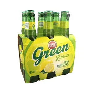 SUPER BOCK GREEN Cerveza con sabor a limón pack de 6 botellas de 33 centilitros