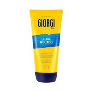 GIORGI Efecto mojado Gel fijador de cabello (fijación 3) hasta 48 horas 170 ml.