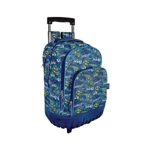 Mochila escolar con ruedas, 18 x 32 x 43 cm, diseño fútbol goal time, ARTIMBAL.