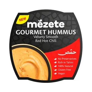 MEZETE Gourmet hummus y chili picante MEZETE 215 g.