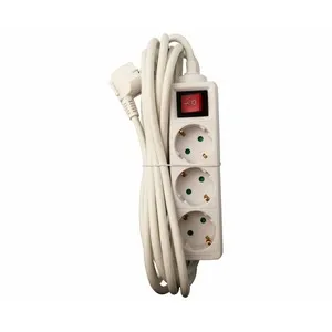 Base de 3 tomas con interruptor, 3m 5 X1,5mm PRODUCTO ALCAMPO.