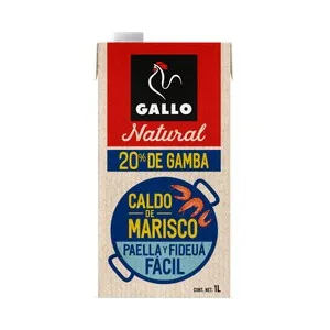 GALLO Natural Caldo de marisco (20% de gambas) 1 l.