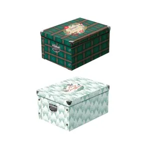 Caja de cartón con tapa decorativa de animales, 25 x 35 x 20, ALCAMPO.