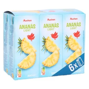 PRODUCTO ALCAMPO Néctar de piña light pack 6 uds x 20 cl.