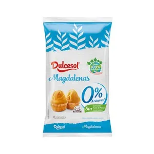 DULCESOL Magdalenas 0 % azúcares añadidos 240 g.