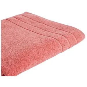 Toalla de baño color rosa, 400g/m², ACTUEL.