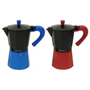Cafetera Express / Italiana Fabricada en Aluminio con Recubrimiento Interior Antiadherente. Válida para Inducción. Capacidad 6 Tazas. VARILA.