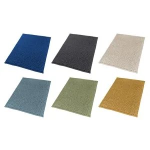 Alfombra de baño colores surtidos de chenilla 900/m2, 40x70cm, ALCAMPO.